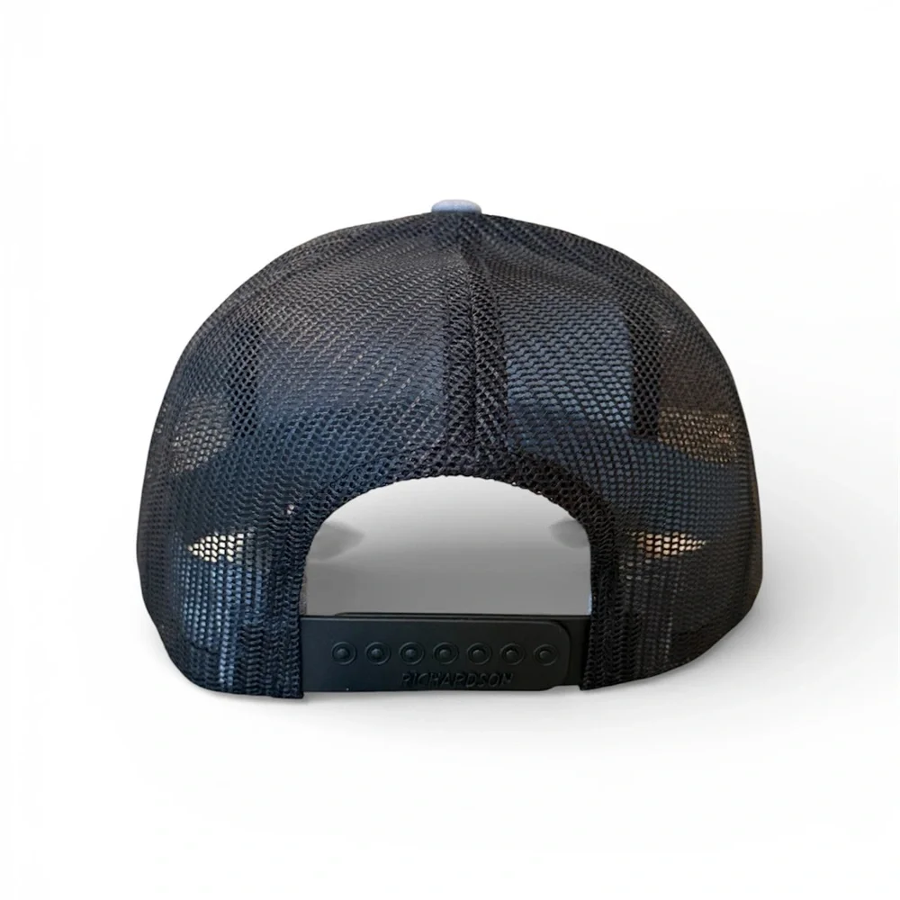 RICHARDSON 112 Heather Gray/Black Ranch Roper Patch Structured Trucker - Picture 5 of 8